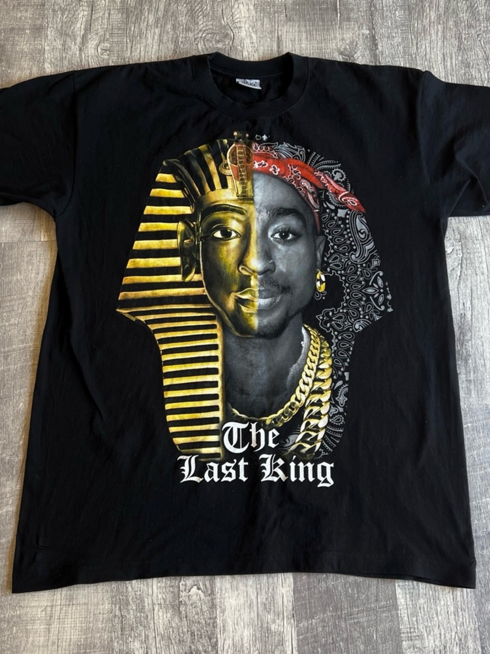 Tupac The Last King Rap Tee Heavyweight Shaka Wear 2XL